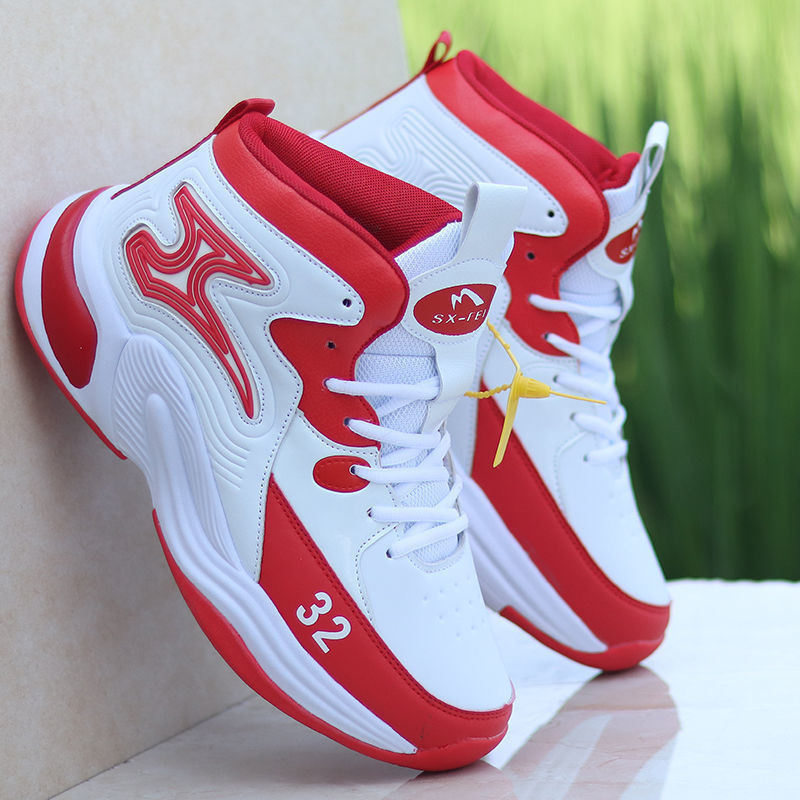 Outdoor Sport Court Flooring - Men's Basketball Shoes High-Top Sneakers Male