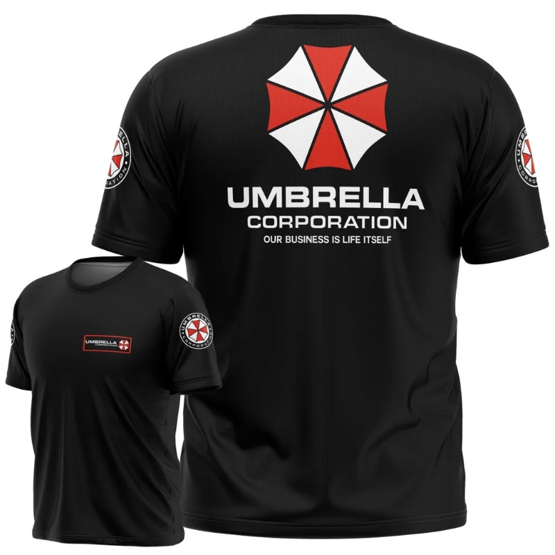 Outdoor Sports Umbrella - Bio-umbrella Company Black Logo Slogan 3D