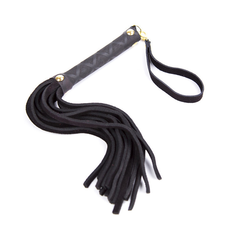 Riding Crop Dressage - 27cm Genuine Leather Tassels Mini Horsewhip