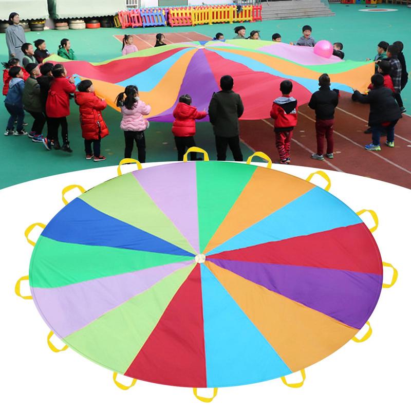 Rainbow Parachute For Kids Spo – Outdoor Sports Umbrella recenzja i cena