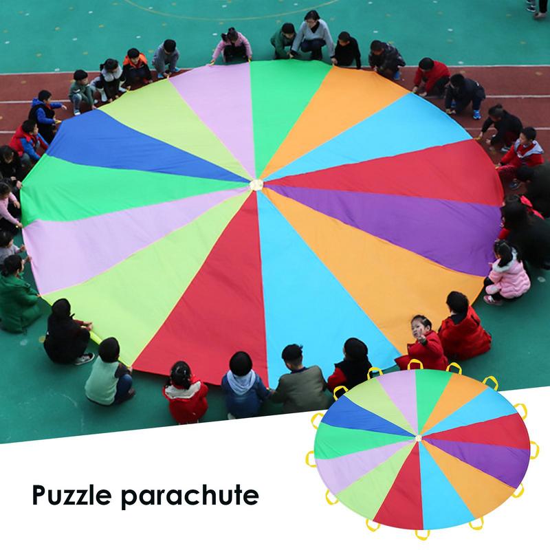Rainbow Parachute For Kids Spo – Outdoor Sports Umbrella recenzja i cena