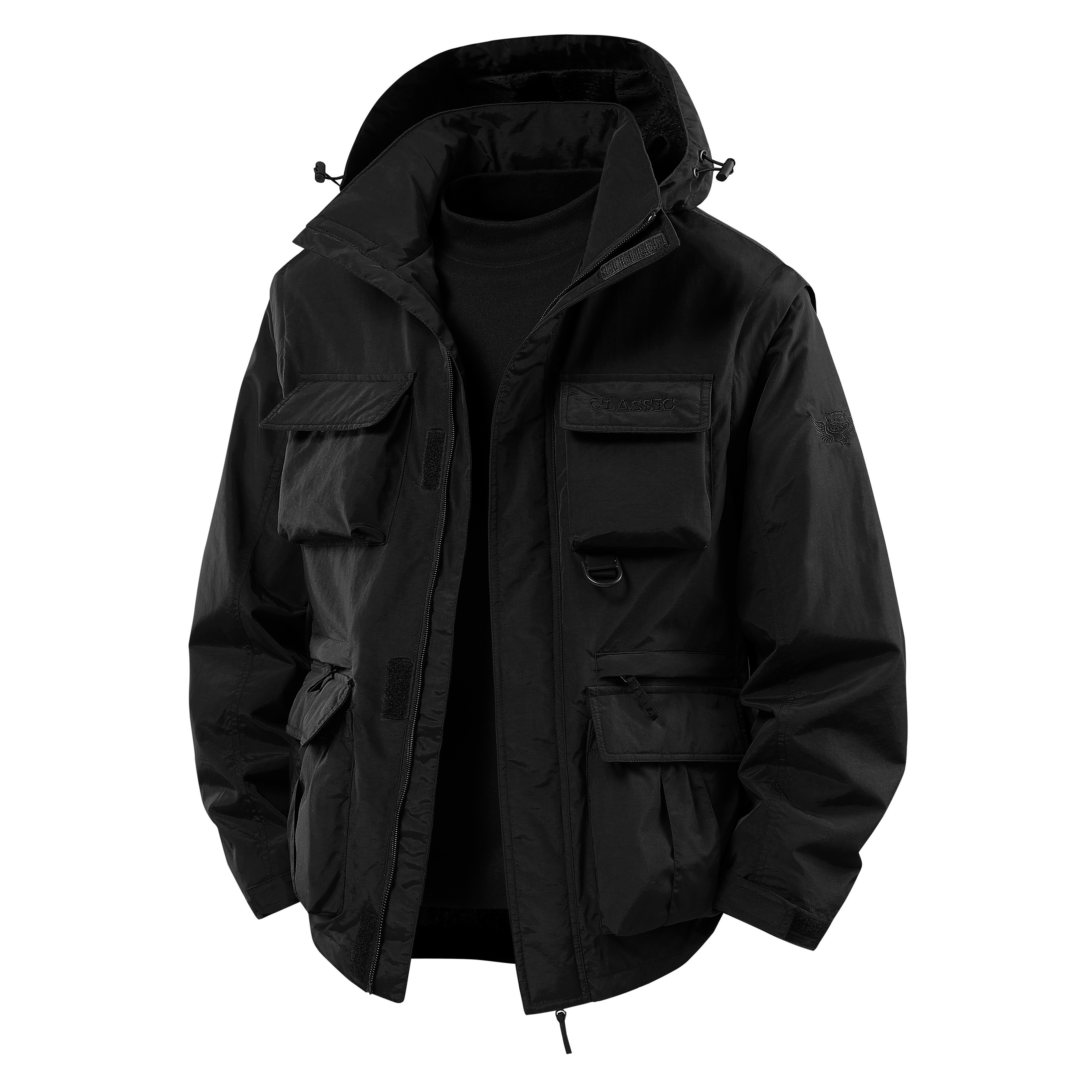 Men's Waterproof Hooded Jacket – Outdoor Sport Windbreaker recenzja i cena