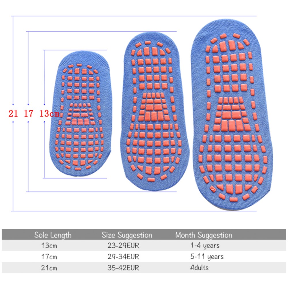 Kids Adults Anti-Slip Socks Pa – Trampoline Park Sock recenzja i cena
