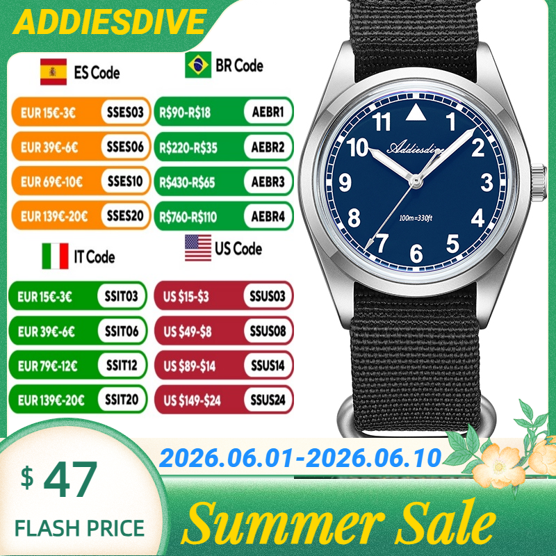ADDIESDIVE 10Bar Waterproof 31 – Outdoor Sport Watch recenzja i cena