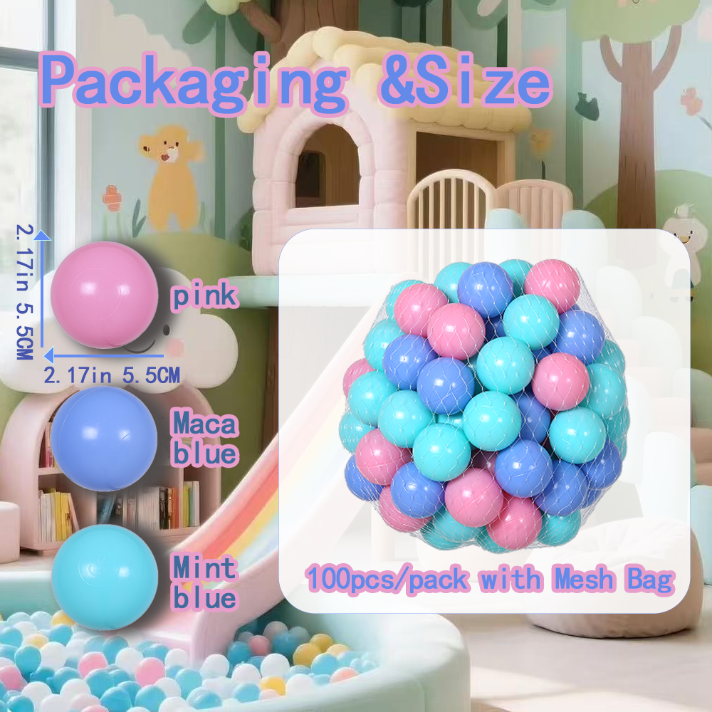 5.5CM 100Pcs Plastic PE Ball P – Outdoor Sport An recenzja i cena