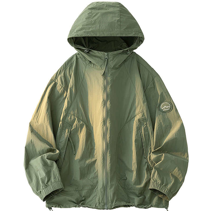 Outdoor UPF50+ Men's Hooded Su – Outdoor Sport Windbreaker recenzja i cena
