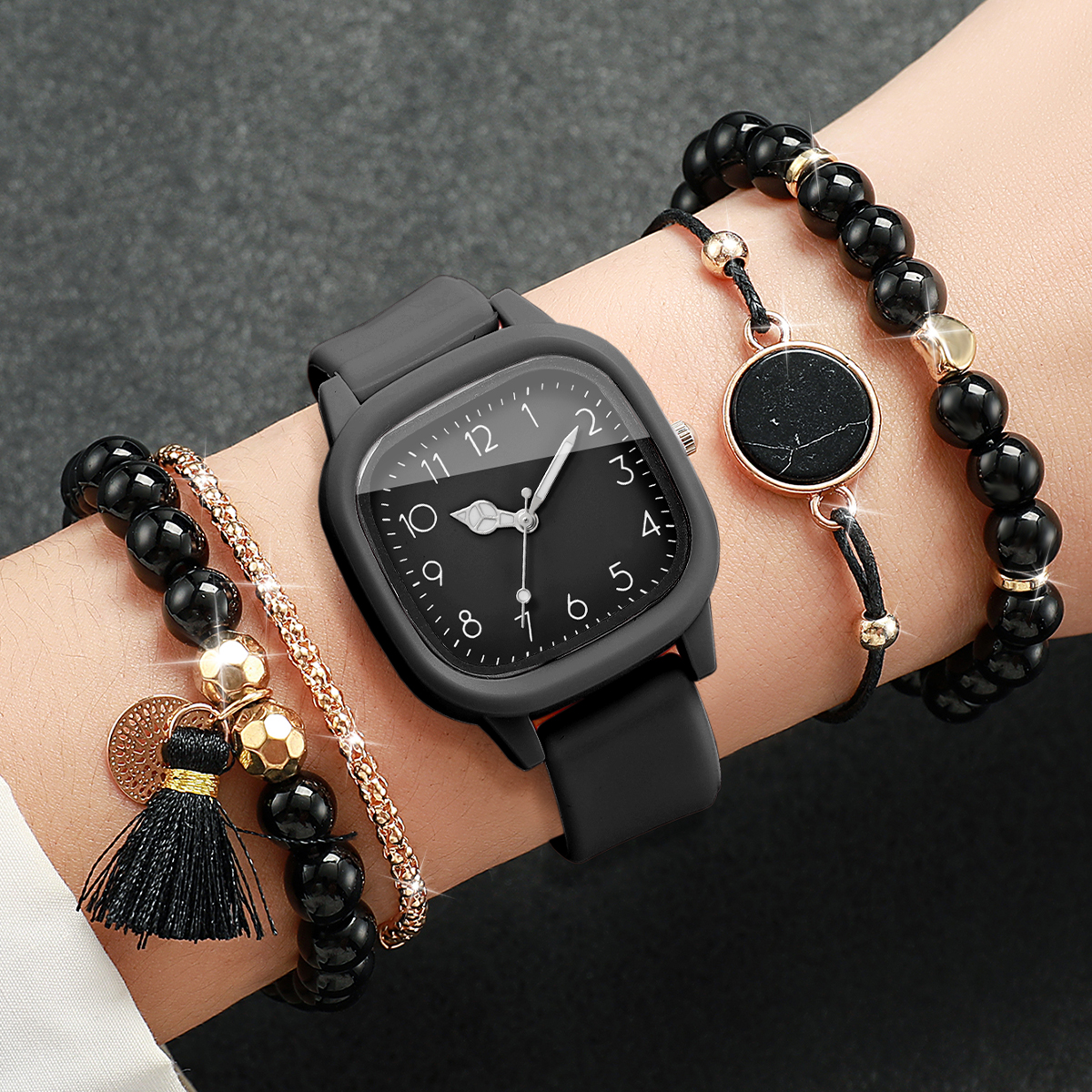 5PCS Fashion Square Women Watc – Outdoor Sport Watch recenzja i cena